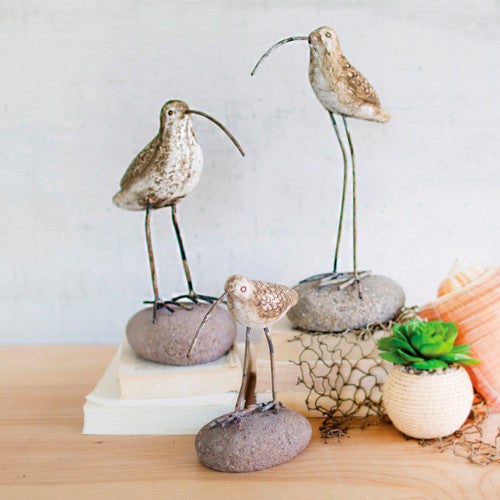 Rocky Shorebirds Statuaries - Set of 3