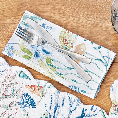 Coral Gardens Napkins - Set of 6 - OVERSTOCK