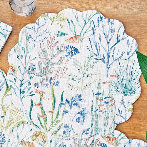 Coral Gardens Round Placemats - Set of 6 - OVERSTOCK