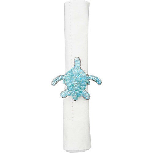 Beaded Turtle Napkin Rings - Set of 6