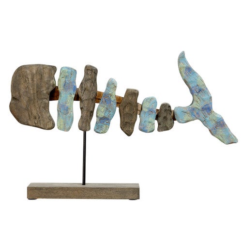 Fossil Fish Sculpture - Short