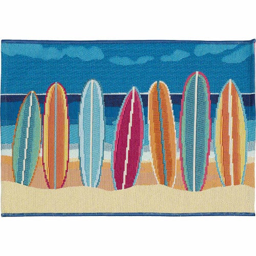 Hawaiian Surf Scatter Rugs