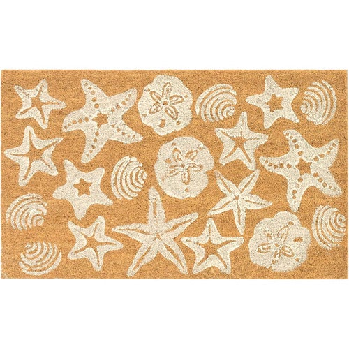 White Shells Coir Mat - 2 x 3 - OUT OF STOCK UNTIL 04/09/2025