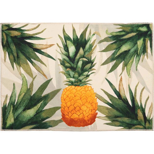 Glowing Pineapple Accent Rug