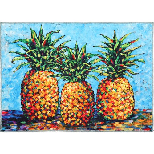 Pineapple Still Life Accent Rug