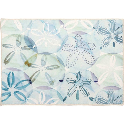 Watercolor Sand Dollar Accent Rug - OUT OF STOCK UNTIL 07/08/2025