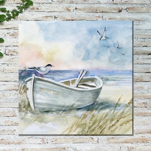 Seabird Boat Outdoor Wall Art