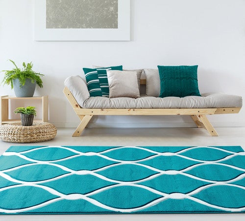 Turquoise Net Rug Collection