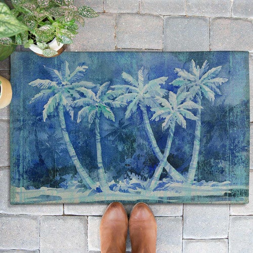 Night Palms Outdoor Rugs