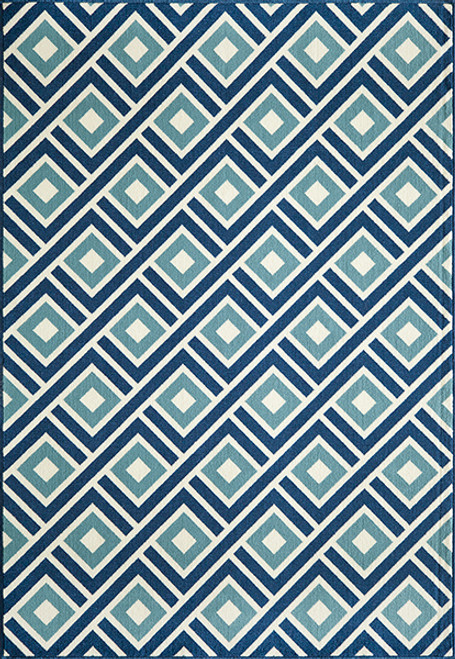 Baja Turkish Tile Blue Rug - 2 x 4