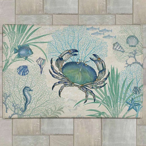 Blue Seas Outdoor Rug - 4 x 6