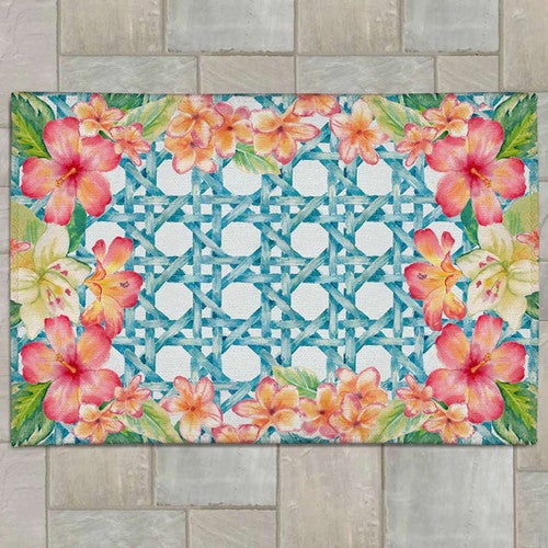 Tropical Florals Outdoor Rug - 4 x 6