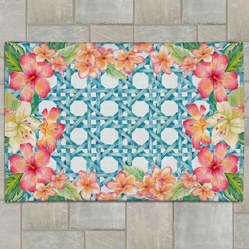 Tropical Florals Outdoor Rug - 5 x 7
