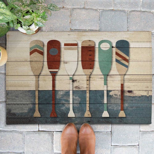 Colorful Paddles Outdoor Rug - 3 x 5