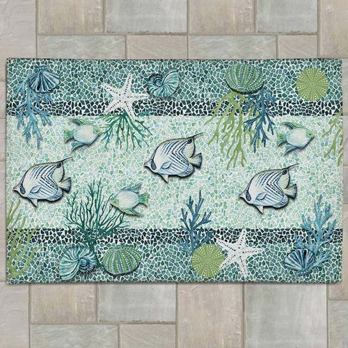 Beach Mosaic Outdoor Rug - 5 x 7