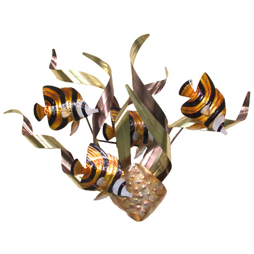 Banded Angelfish Mardi Gras Wall Art
