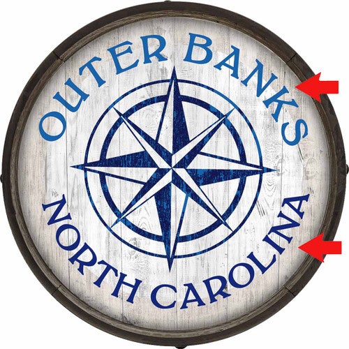 Outer Banks Barrel End Wall Art