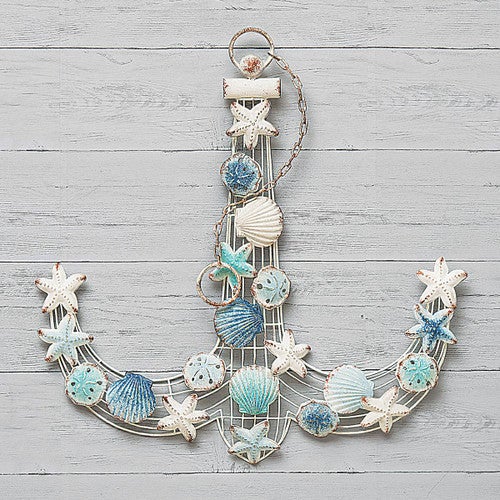 Seashell & Starfish Anchor Wall Art