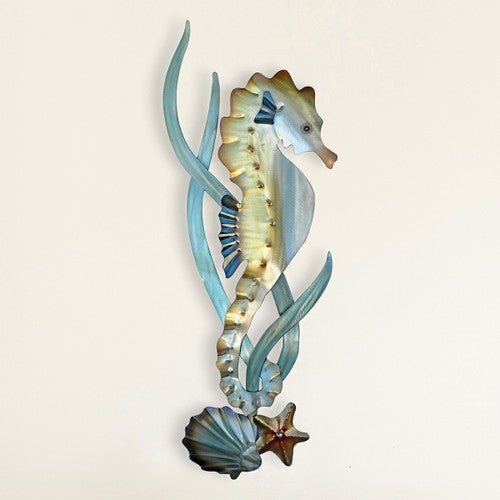 Seahorse Garden Metal Wall Art