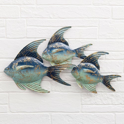 Swimming Jewels Metal Wall Art