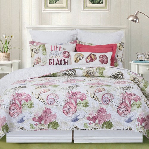 Sea Harvest Quilt Bed Set - King - OVERSTOCK