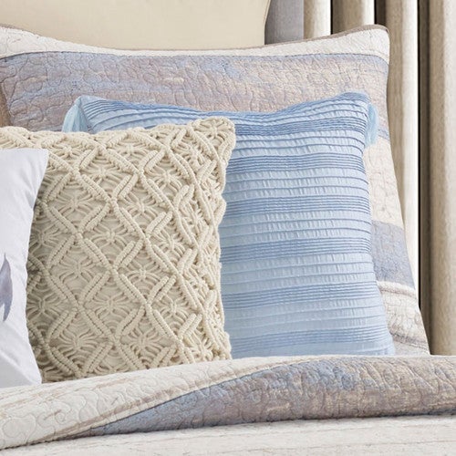 Dockside Morning Blue Pillow - CLEARANCE