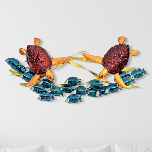 Turtles & Tangs Metal Wall Art