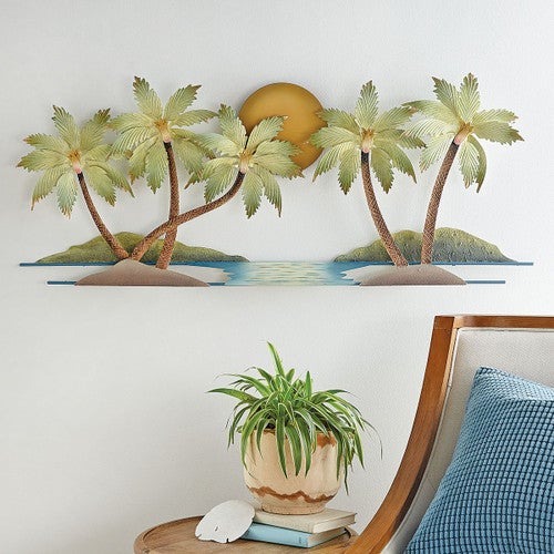 Belize Palms Metal Wall Art