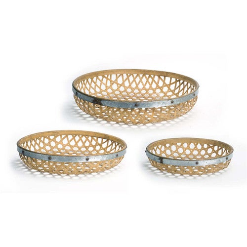 Bamboo Nesting Trays - Set of 3
