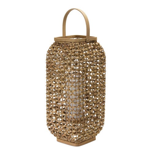 Rattan Glow Lantern - Tall