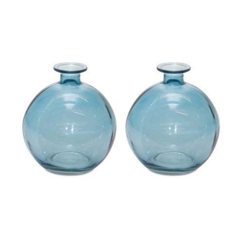 Salt Water Glass Vases - Set of 2