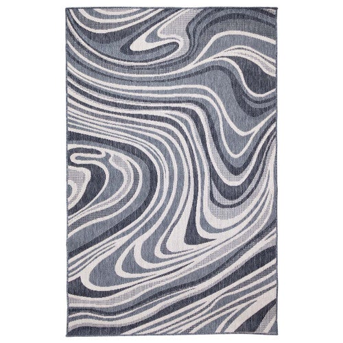 Nautical Waves Navy Indoor/Outdoor Rug Collection