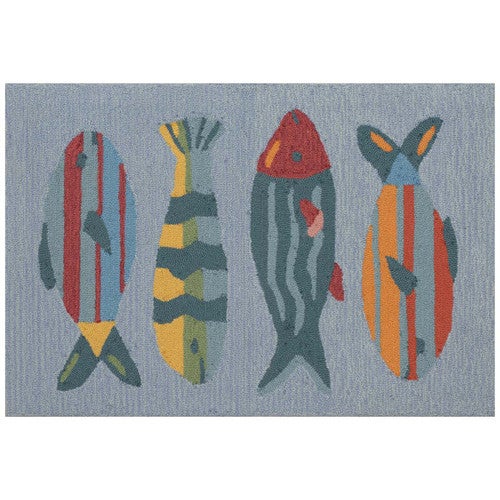 Which Way Fish Indoor/Outdoor Rug Collection