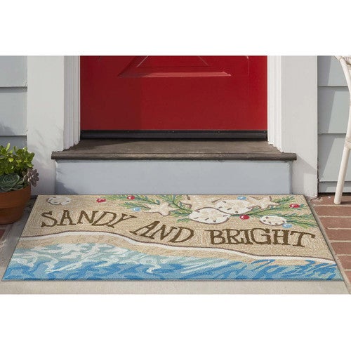 Sandy Holiday Shores Indoor/Outdoor Rug - 3 x 4