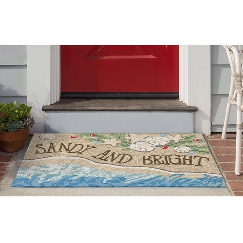 Sandy Holiday Shores Indoor/Outdoor Rug - 2 x 3