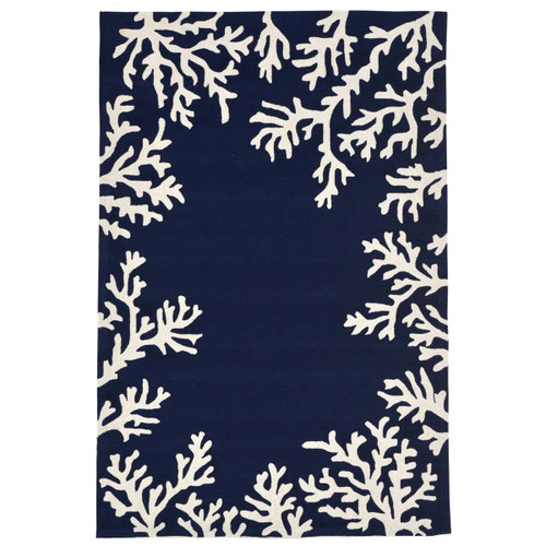 Barrier Reef Navy Indoor/Outdoor Rug - 5 x 8 - OUT OF STOCK UNTIL 04/30/2025