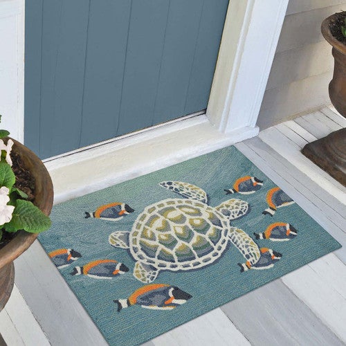 Oceanic Friends Indoor/Outdoor Rug - 2 x 3 - OUT OF STOCK UNTIL 02/11/2026