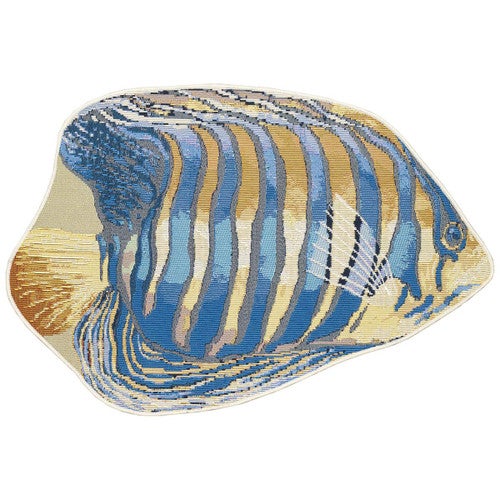 Blue Fin Shaped Indoor/Outdoor Mat - OUT OF STOCK UNTIL 10/16/2025