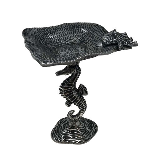 Swimming Seahorse Pedestal Dishes