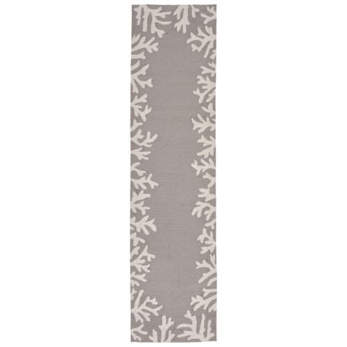 Barrier Reef Silver Indoor/Outdoor Rug - 2 x 8