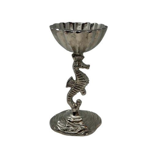 Lone Seahorse Pedestal Bowl