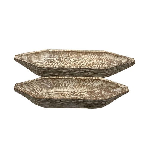 Havanah Eucalyptus Canoe Bowls - Set of 2