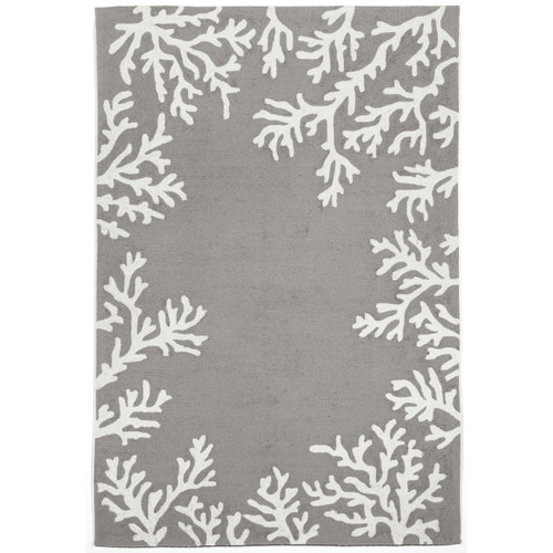 Barrier Reef Silver Indoor/Outdoor Rug - 4 x 6