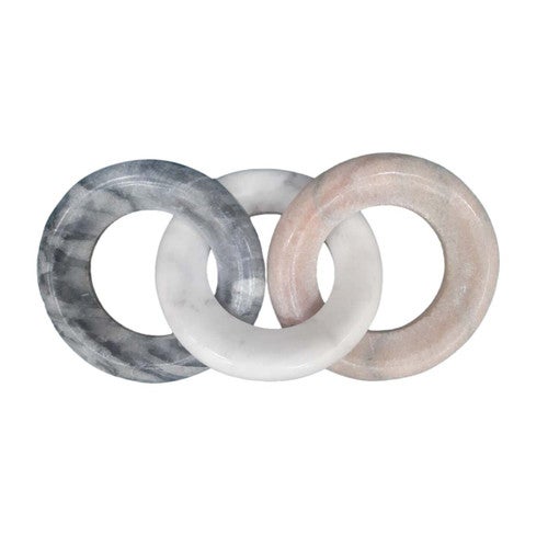 Tri-Marble Round Chain Trio