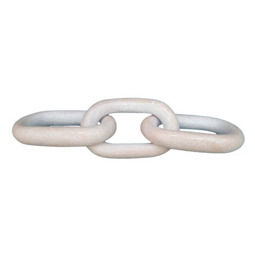 Marble Oval Chain Trio - Pink
