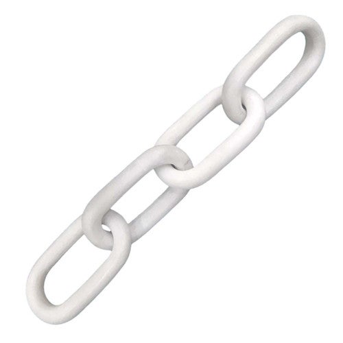 White Marble Oval Chains