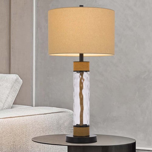 Sandy Burlap Table Lamp