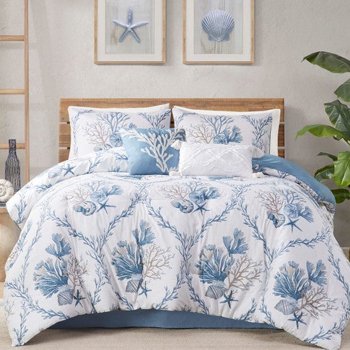 Graceful Reef 6 Piece Comforter Set - Full - OVERSTOCK