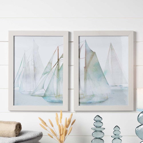 Sailboat Serenity Wall Art - Set of 2