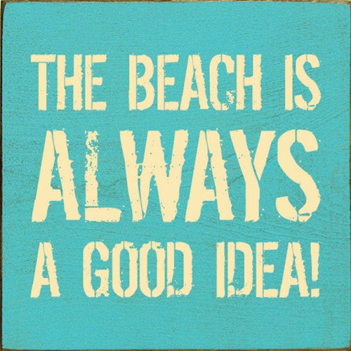Aqua Beach Ideas Wall Art